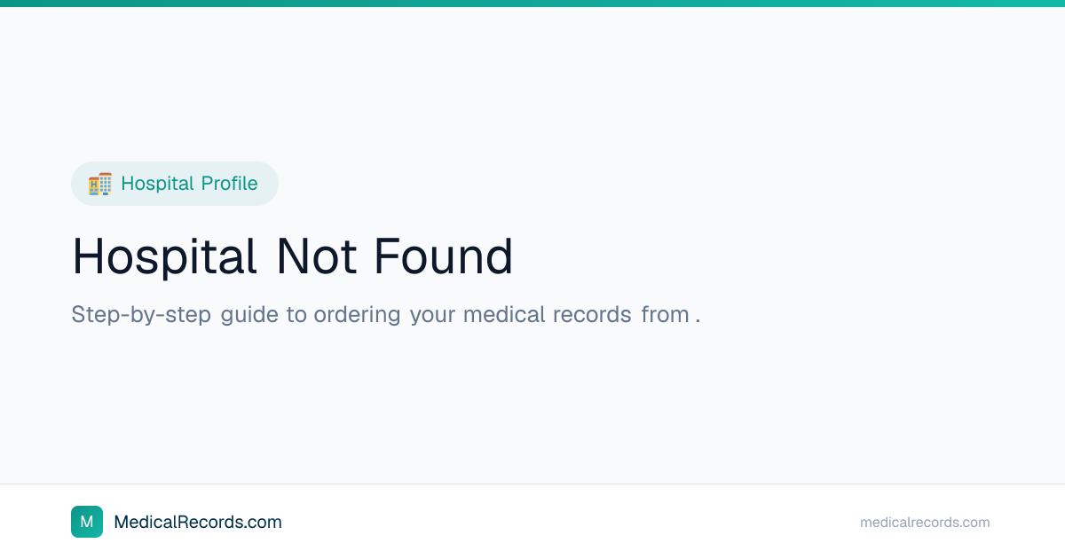 Request Medical Records from ST LUKES HOSPITAL in CHESTERFIELD, MO