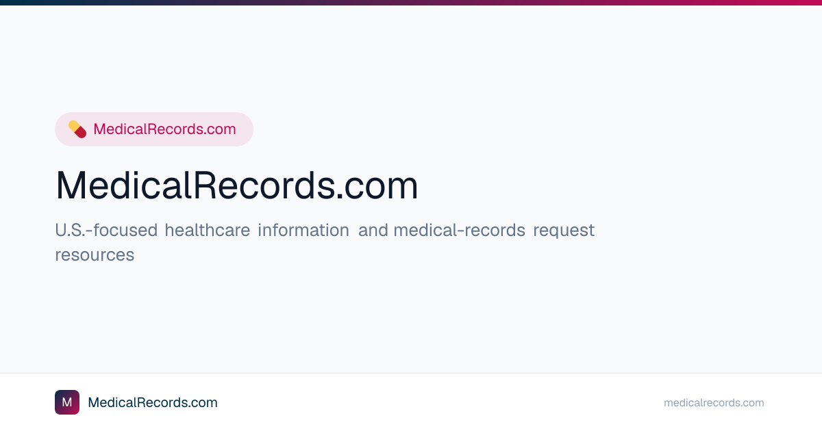 Screenshot or Official Image for medicalrecords.com - MedicalRecords.com | Get Medical Records Online (2026)