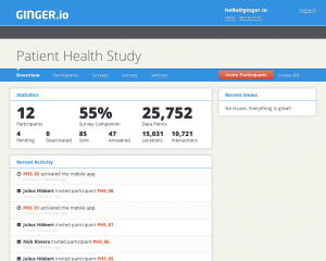 behavior data, Ginger.io: Bringing Behavior Data to the Medical Record behavior data, Ginger.io: Bringing Behavior Data to the Medical Record