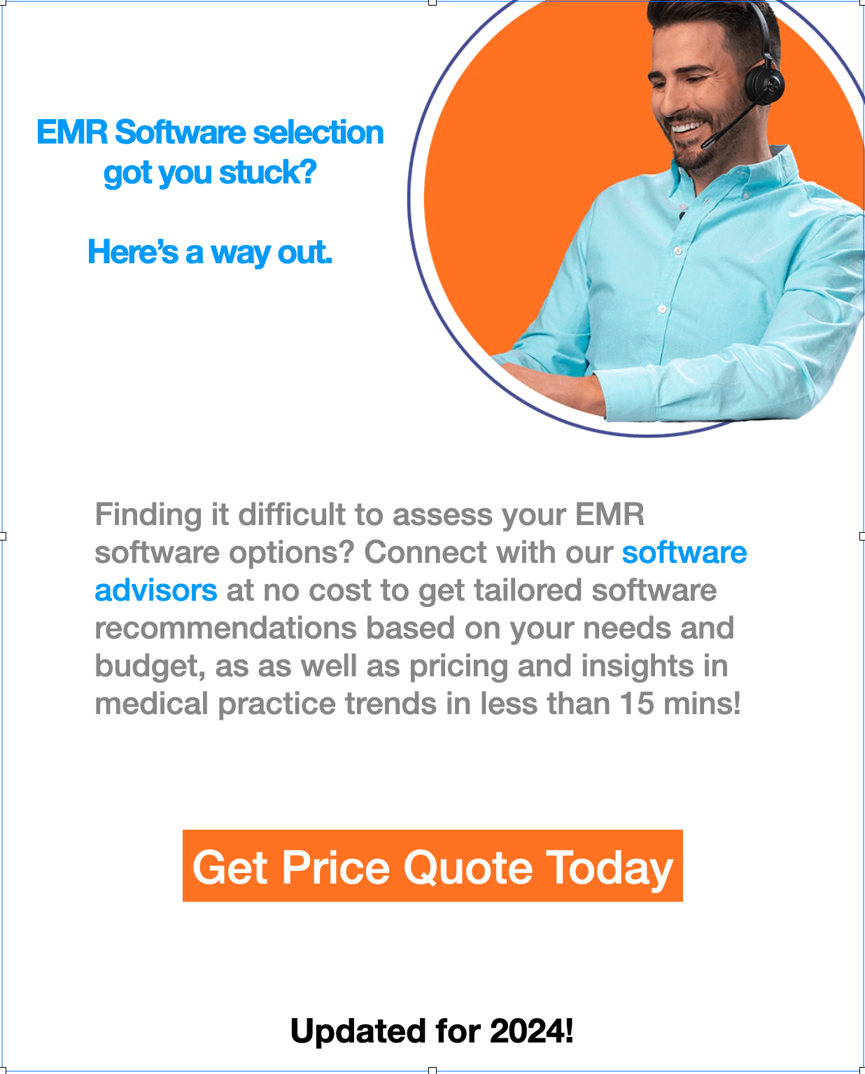 Free Resource  Medical, EMR & EHR software Pricing Guide  ★★★★★  Don’t let price confusion keep you from selecting the best software! FREE Download